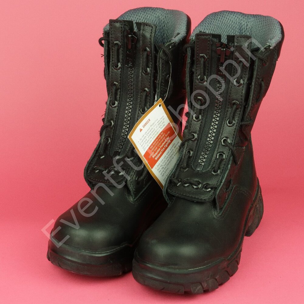 Globe Boot Mens 6.5 Black 10" Station Wildland Firefighter Boots New
